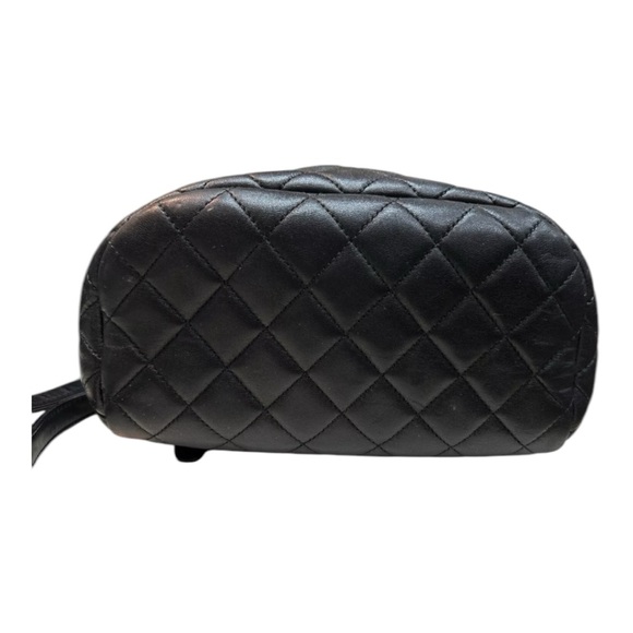 CHANEL Matelasse Small Backpack Bag Leather Logo Black - Picture 7 of 11